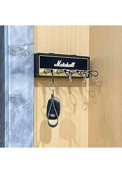 Anahtar Panosu Anahtar Askısı Duvara Montaj, Anahtarlık Jack Rack 2.0 JCM800 Anahtar Kutusu Vintage Gitar Anahtar Kancası Tutucu 4 Gitar Fişli modelleri