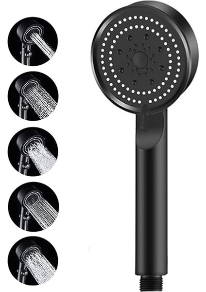 Turbo Duş Başlığı, Yüksek Basınçlı El Duşu, 5 Fonksiyonlu Duş Başlığı 1.sınıf Kaliteli Malzeme
