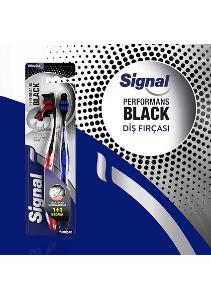 Diş Fırçası Performance Black 2 Kat Yumuşak 31 gr 1+1 fırsatları