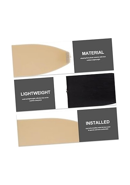 5set Viyola Aksesuarları Keman Yay Uçları Yay Uçları Plastik Uçlar Keman Bağlantı Parçaları 6 Adet*5 fiyatları