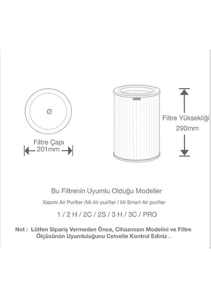 Xiaomi Mi 1/2 / 3 / Pro Uyumlu Hepa Filtre – Mor Renkli, H13 Yüksek Verimli Filtrasyon fırsatları