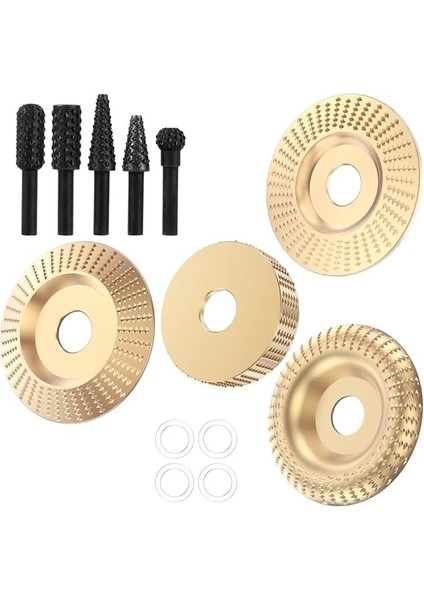 Ahşap Oyma Diski Seti, 13 Adet, Açılı Taşlama Makinesi, Ahşap Taşlama Taşlama, Süpürge, Parlatma, Döner Alet Aksesuarları