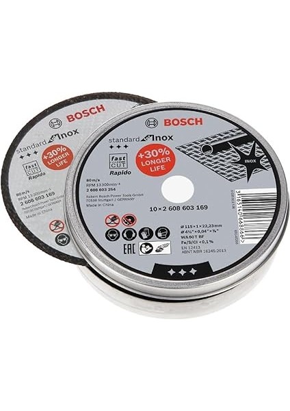 Professional Kesme Diski Düz Standart Inox Rapido Için, 2608603254 modelleri