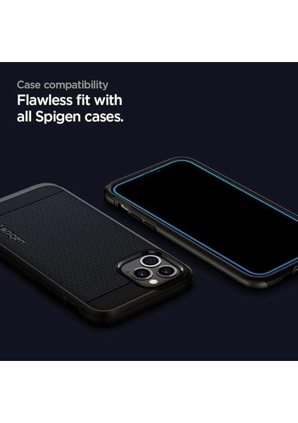 iPhone 12 Mini Cam Ekran Koruyucu Tam Kaplayan Glas.tr Slim Full Cover Black - AGL01534 indirimleri