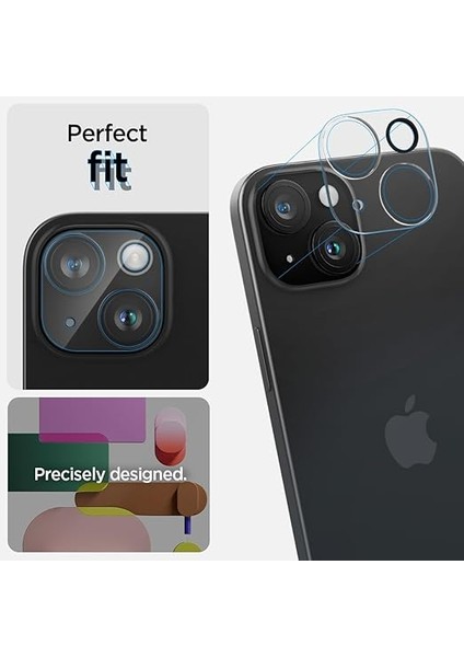 iPhone 15 / 15 Plus Kamera Lens Camı Koruyucu Glas.tr Optik (2 Adet) Crystal Clear - AGL06916 fırsatları