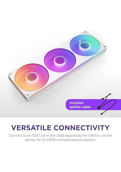 F360 Rgb Core – 360 mm Tekli Çerçeve Fan Ünitesi 3 x 120 mm Rgb Fanlı – Devir Sayısı ve Aydınlatma Kontrolü – Yüksek Statik Basınç ve Hava Akımı – Fan Başına 8 Argb LED – Beyaz modelleri