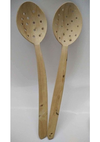Delikli Kevgir Kaşık 28 cm El Yapımı B-4