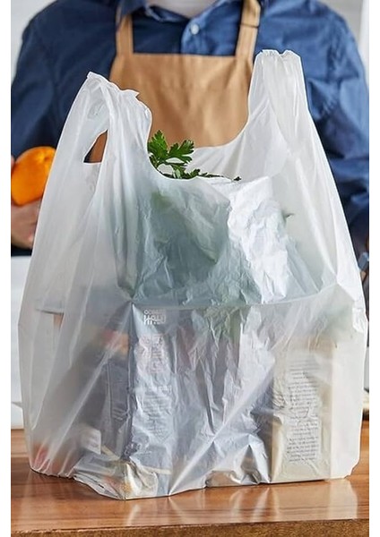 Poşeti Beyaz Atlet Poşet 1 kg (Orta Boy 1)