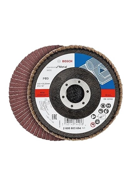Professional 3 Adet Flap Disk Seti X551 Expert For Metal, Çelik ve Paslanmaz Çelik Taşlama Için, Açılı, 115 Mm, Kum Kalınlığı 40/60/80, Küçük Avuç Taşlama Makineleri Için Uygundur fırsatları