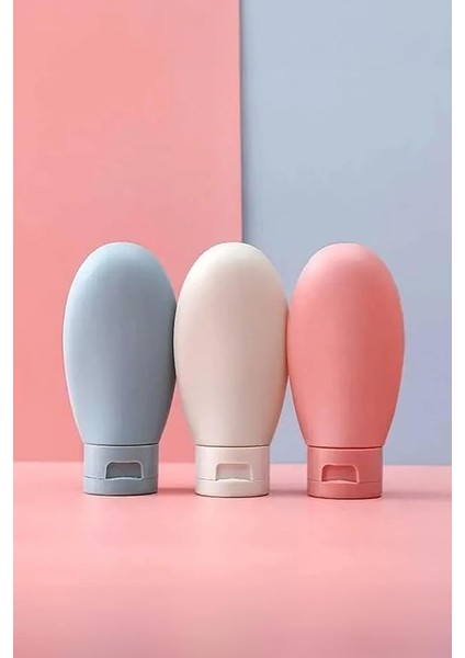 Adet Seyahat Tipi Doldurulabilir Krem Şampuan Duş Jeli Sprey Losyon Şişe Seti Krem Kutusu 60 ml