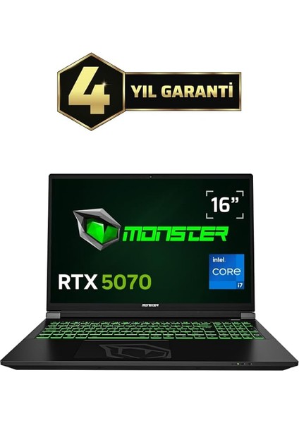 Tulpar T6 V3.4.2 Intel Core I7 13700HX 32 GB Ram 1 Tb SSD Rtx 5070 Freedos 16" Fhd+ 165 Hz Oyun Bilgisayarı fiyatları