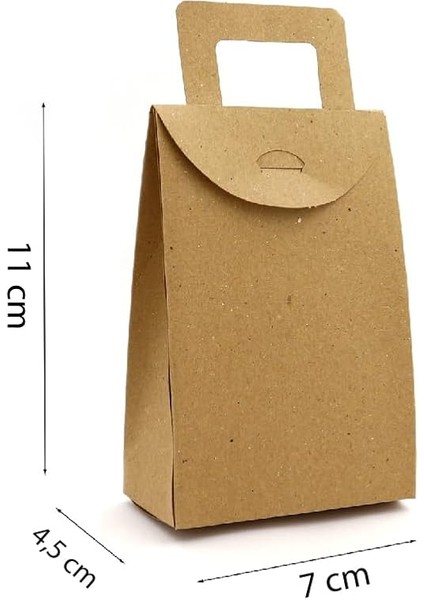 Kraft Renk Çanta Model Hediye Kutusu (20 Adet) modelleri