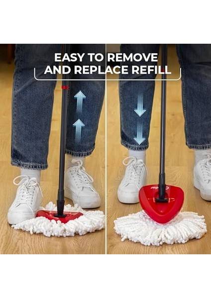 Easywring Mikrofiber Döner Paspas Mop Yedek Başlık (4 Adet) indirimleri