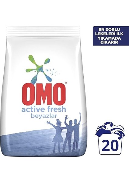 Active Fresh Beyazlar 20 Yıkama Toz Çamaşır Deterjanı 3 kg fiyatları