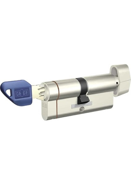 Dorma Pextra+ Anahtarı Kopyalanamayan (Çelik Takviyeli+Tuzaklı) Barel Kapı Kilit Göbeği (68 mm / 70 Mm, Gri - Mandallı)