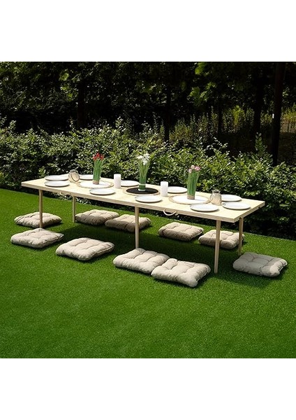 Katlanır Kamp, Piknik ve Bahçe Masası 75X200 cm - Ham Naturel Renk fiyatları