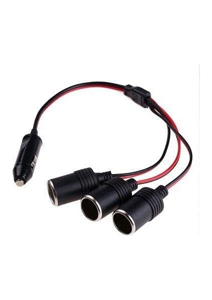 3 Lü Çakmak Çoğaltıcı Kablolu Çakmak Çoklayıcı