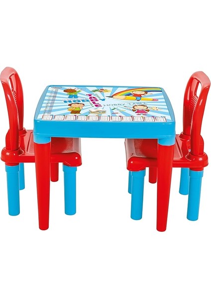 Hobby 2 Sandalyeli Oyun ve Aktivite Masasi Mavi