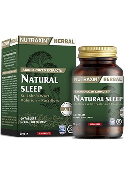 Herbal Naturel Sleep 60 Kapsül Takviye Edici Gıda