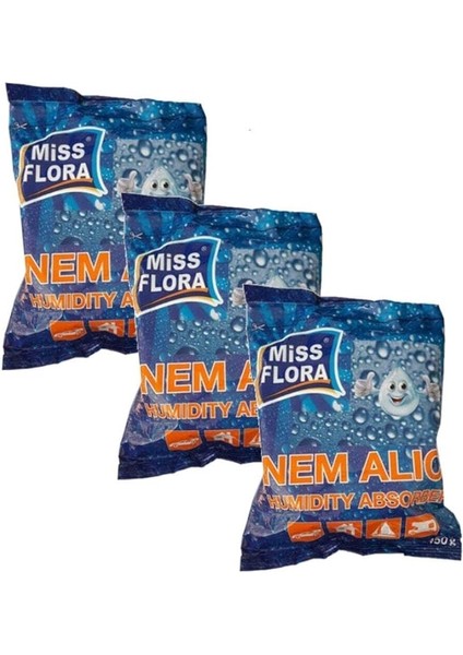Flora Nem Alıcı 450 G Yedek 3'lü Set
