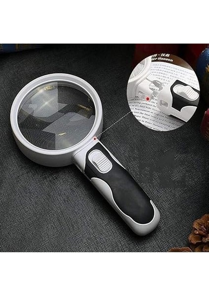 5x Optik Büyüteç LED Işık Aydınlatma Çift Katmanlı 80MM Lens Çapı modelleri