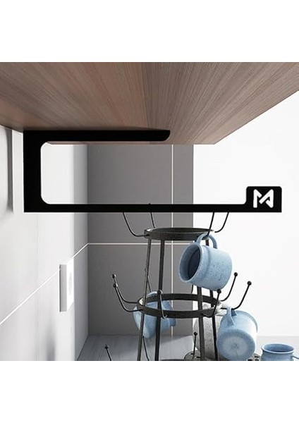 1.5mm Seyyar Gezen Rulo Tutucu Kağıt Havlu Rulo Tutucu,mutfak Rulosu Askısı, Mutfak Kağıt Rafı,kağıt Havluluk, Peçete Saklama Rafı, Dolap Altı,yanı fırsatları