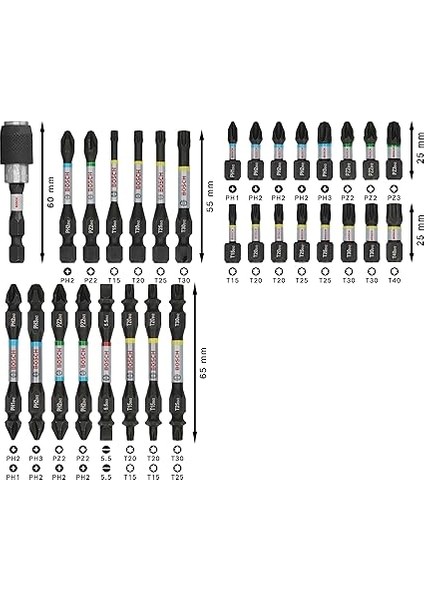 31X Pro Impact Vidalama Ucu Seti, 31 Parça (200 x 107 Mm, Professional Aksesuar Vidalama, Vidalama) modelleri