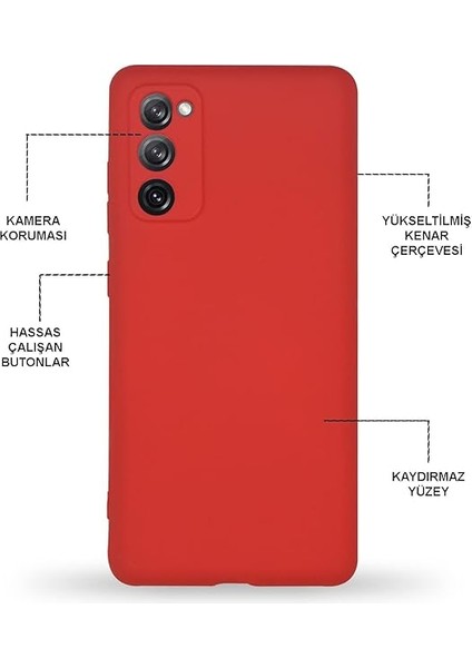 Iletişim Samsung Galaxy S20 Fe ile Uyumlu Kapak Kamera Korumalı Içi Kadife Lansman Silikon Kılıf - Siyah fiyatları