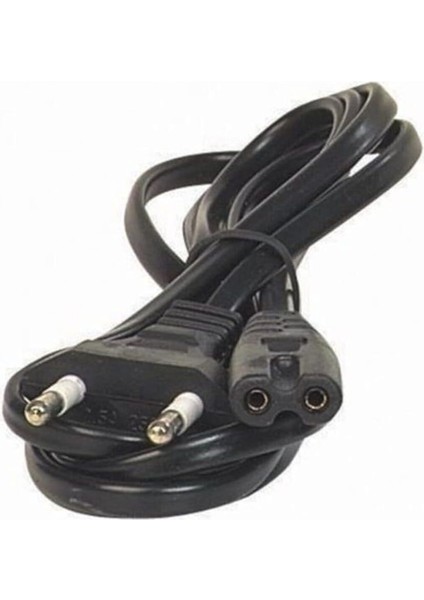 Elektrik Fişi 1,5 Metre Işıldak Traş Makinesi Şarj Kablosu Power Güç Kablosu Teyp Fişi