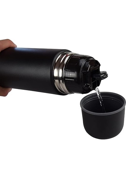Termos Kapağı Termo Kapak - Mermi Şişesi Kapağı Termo Kapaklar - Seyahat Kupası Aksesuarları (Siyah, 750ML) fiyatları