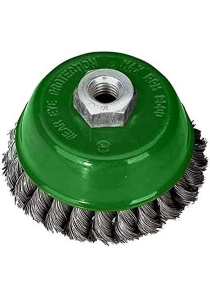 T 27707/65 Burma Telli Çanak Fırça, Gri/yeşil, 65 mm