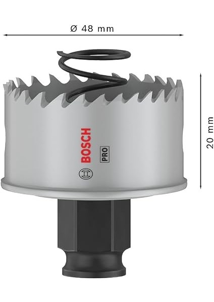 1 x Pro Sheet Metal Power Change Plus Delik Testeresi (Paslanmaz Çelik Saclar, Çelik Saclar, Ø 48 Mm, Profesyonel Aksesuar Matkap/tornavida Için) indirimleri