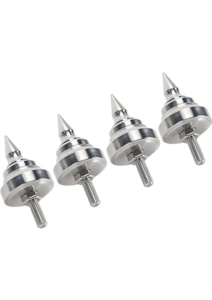 DVD Amplifikatör Cd'si Için Hıfı Hoparlörler Için Ayarlanabilir Paslanmaz Çelik Yalıtım Dikenleri Üreme (#1) modelleri