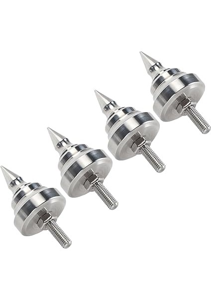 DVD Amplifikatör Cd'si Için Hıfı Hoparlörler Için Ayarlanabilir Paslanmaz Çelik Yalıtım Dikenleri Üreme (#1) fırsatları