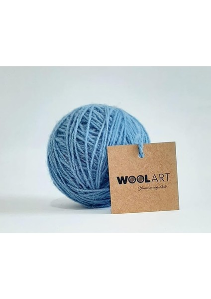 Iplik WOOLART%100 Yün Örgü ve Dokuma Ipliği (Mavi)