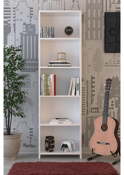 - 5 Raflı Kitaplık/beyaz fiyatları
