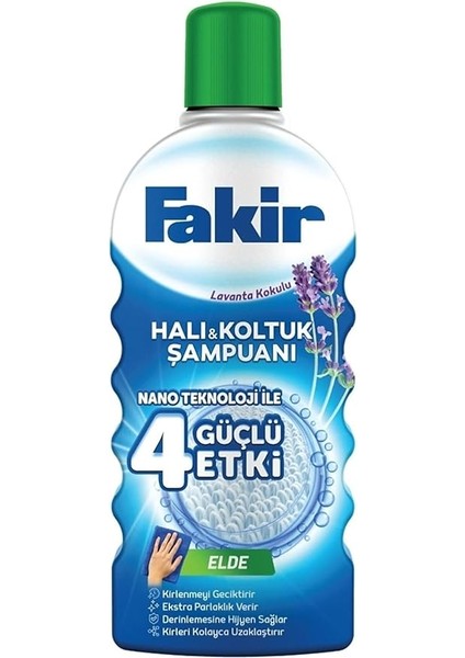 Nano Teknolojili Halı ve Koltuk Şampuanı Elde Lavanta