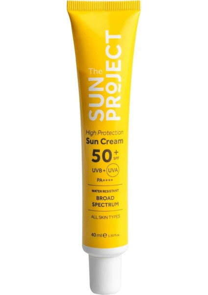 Sun Project Yüksek Korumalı Hibrit Güneş Kremi High Protection Hybrid Sun Cream 50+ Spf Pa++++ 40 ml