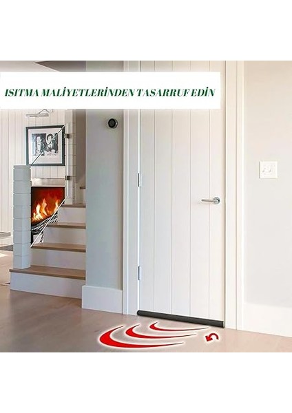 Taraflı Kapı Altı Izolasyon Süngeri, Kapı Altı Rüzgar Önleyici, Ayarlanabilir, Soğuk Geçirmez, Toz Geçirmez, Eşik Altlığı, Kapı Contası (Kahverengi) fırsatları