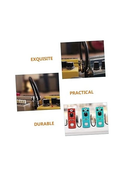 3 Adet Etki Çizgisi Gitar Yama Kabloları Renkli Gitar Kablosu Profesyonel Çoklu Paket Enstrüman Yama Kablosu Düz Yama Kablosu Gitar Efekt Kabloları Pvc Golden fırsatları