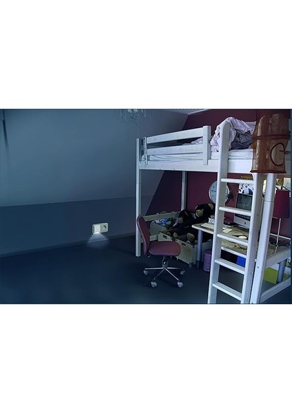 LED Gece Lambası, Iç Mekan Uygulamaları Için Lamba, Sıcak Beyaz, Entegre Gündüz-Gece Sensörü, Lunetta Lunetta Slim indirimleri