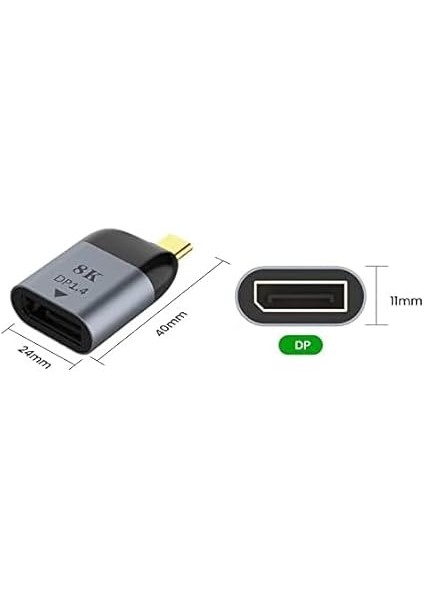 Type-C To Displayport Çevirici USB C Macbook Uyumlu Adaptör Notebook Uyumlu Dönüştürücü S1721 fiyatları