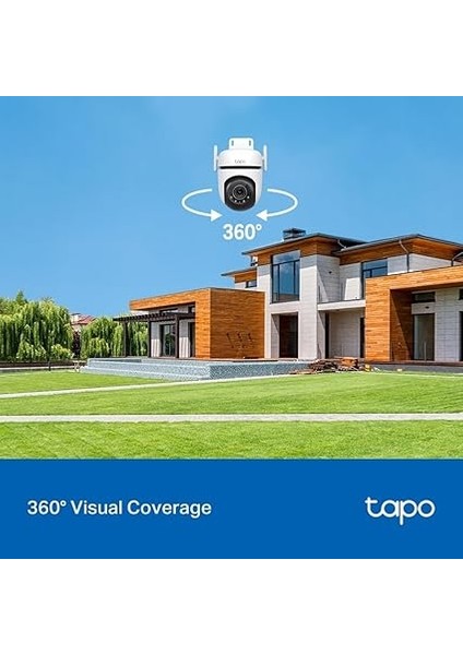 Tapo C520WS, 2k Qhd Dış Mekan Wi-Fi/ethernet Güvenlik Kamerası, Hareket Tespit/takibi, 360°, IP66 Su Geçirmez, Renkli Gece Görüşü, Çift Yönlü Ses, Bulut/yerel Depolama, Sesli ve Işıklı Alarm indirimleri