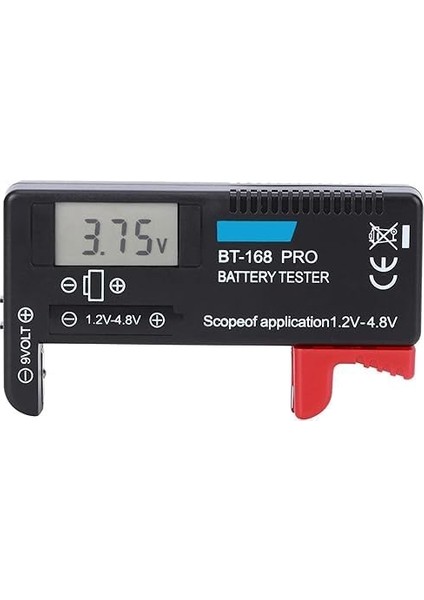 BT-168 Ekranlı Pil Voltaj Kapasite Test Cihazı 1.2V-4.8V ve 9V