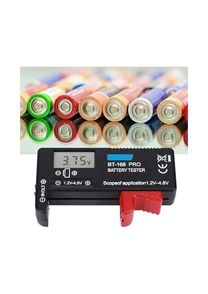 BT-168 Ekranlı Pil Voltaj Kapasite Test Cihazı 1.2V-4.8V ve 9V modelleri