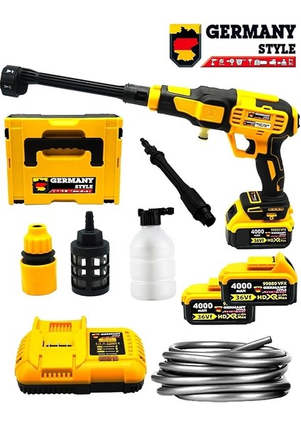 Germany Style Kömürsüz Motor Çift Akülü Bakır Sargılı Yüksek Basınçlı Bahçe ve Oto Yıkama fiyatları