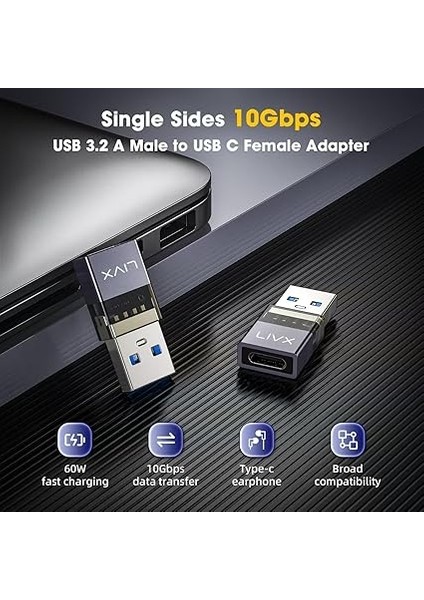 USB 3.2 To Type C Çevirici Dönüştürücü Otg 10GBPS 60W Ultra Hızlı Şarj ve Veri Aktarımı Otgdf fiyatları