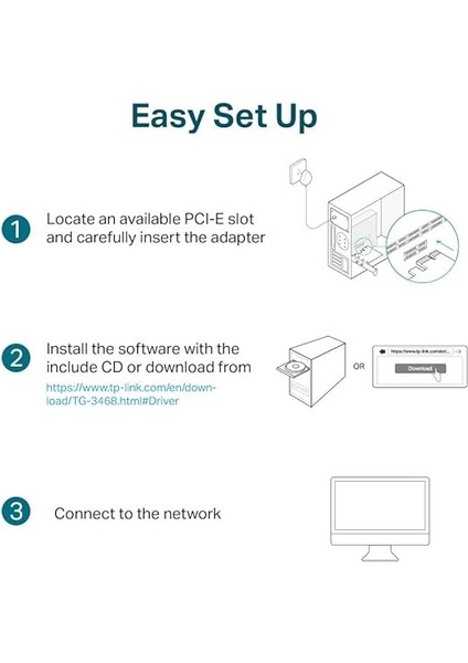 TG-3468, 10/100/1000MBPS Gigabit Pcı Express Network Adaptör fırsatları