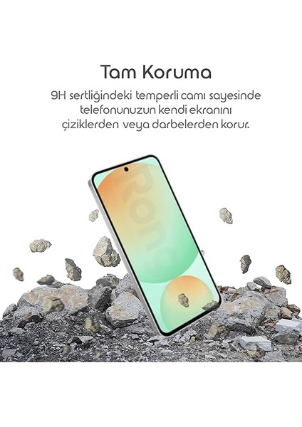 Samsung Galaxy S24 Fe Için Ekran Koruyucu Anti-Static Temperli Cam 9h Sertliğinde Ekranı Kaplayan Görüntü Kalitesini ve Dokunmatiği Etkilemeyen Darbelere ve Çizilmeye Karşı Premium Koruma fırsatları