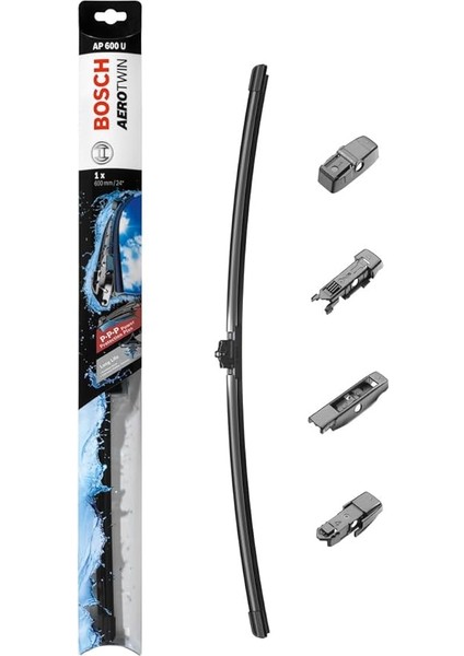 Aerotwin Plus Silecek Byd Atto 3 Ev (2022-), Dolphin Ev (2023-), Seal Ev (2022-), Seal U Ev (2024-), Hyundai I20 (2021-), Mercedes A Serisi (2012-2018) [600 Mm] AP600U 3397006951